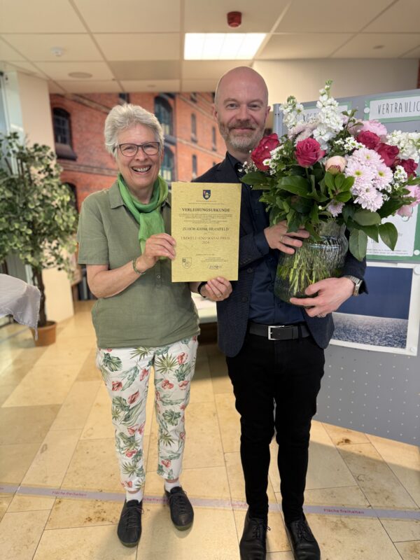 BLP Umwelt- und Sozialpreis für den Zuhör-Kiosk in der Marktplatz Galerie Hamburg